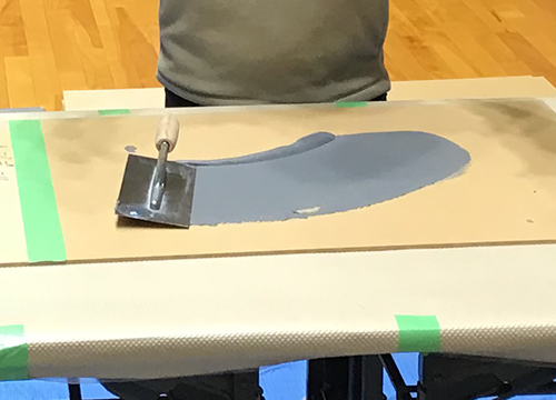 左官材料モールテックスの施工方法