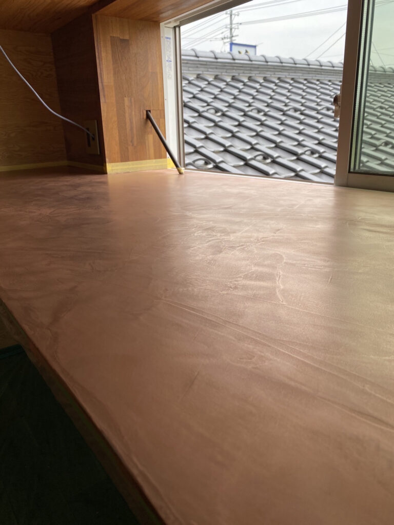 ミダスメタル銅でカウンター施工！　富山県　sou paint様　施工事例