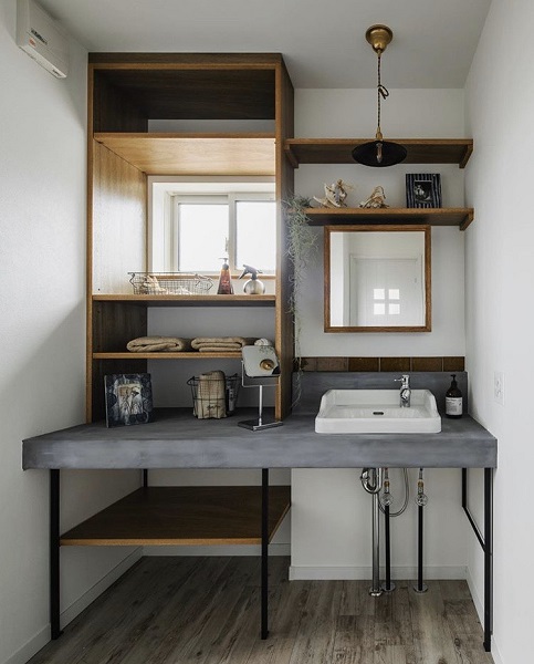 モールテックスで洋風でエレガントな洗面台に　2020/02　エフォット様