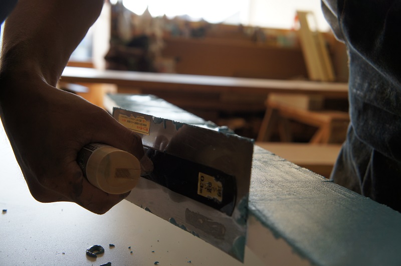 藤岡木工所さんの作業風景①